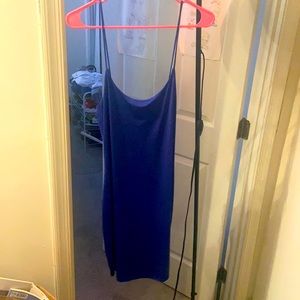 This is a short blue dress from Mexico